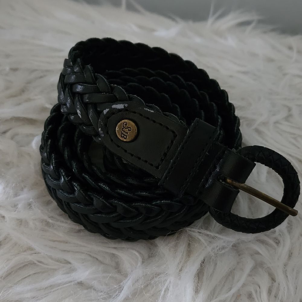 Vintage St John's Bay braided belt black XL